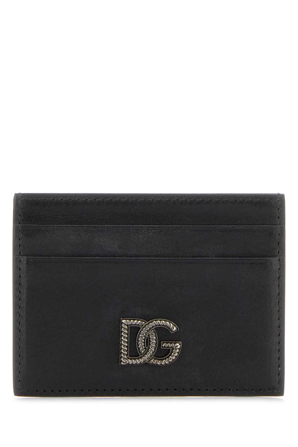 Dolce & Gabbana 100% Vitello (Calfskin) card case in black