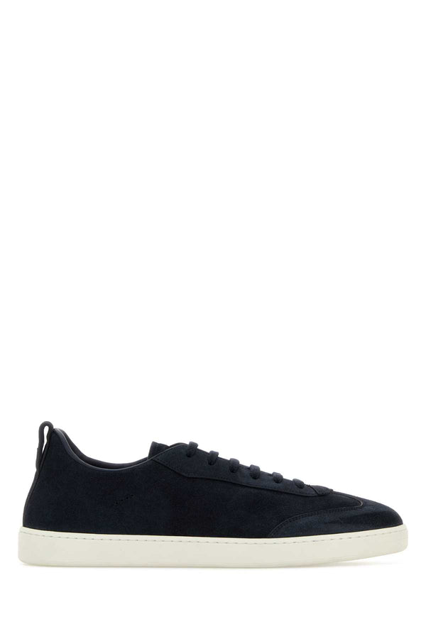 Church'S Exterior: 100% Suede; Interior: 100% Leather; Sole: Rubber sneaker in navy