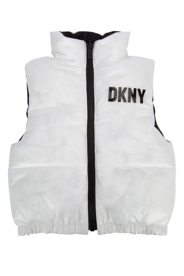 Dkny Junior 100% Recycled Polyester down jacket in white