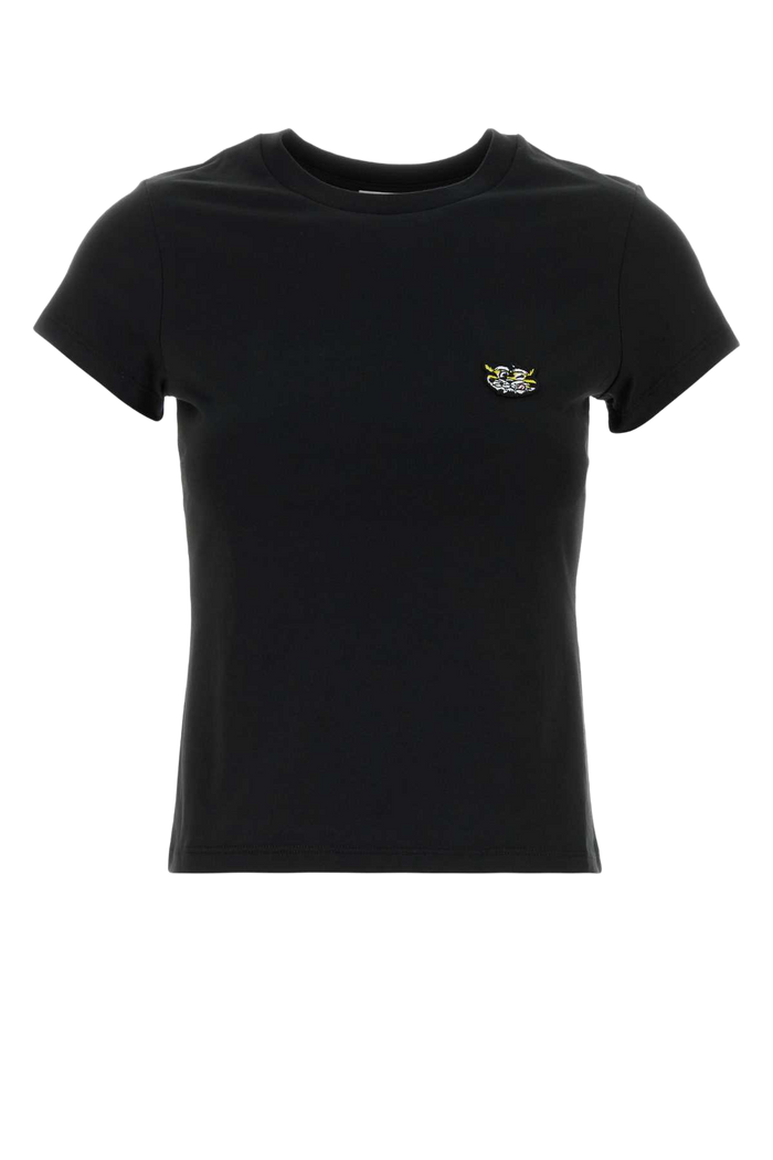 Black Cotton T-Shirt Exterior
