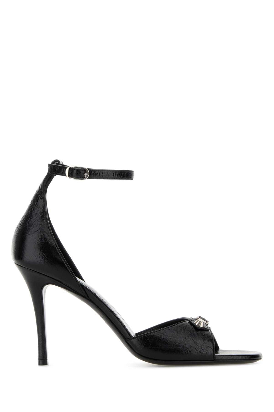 Balenciaga Domesticated lamb leather heel sandal in black