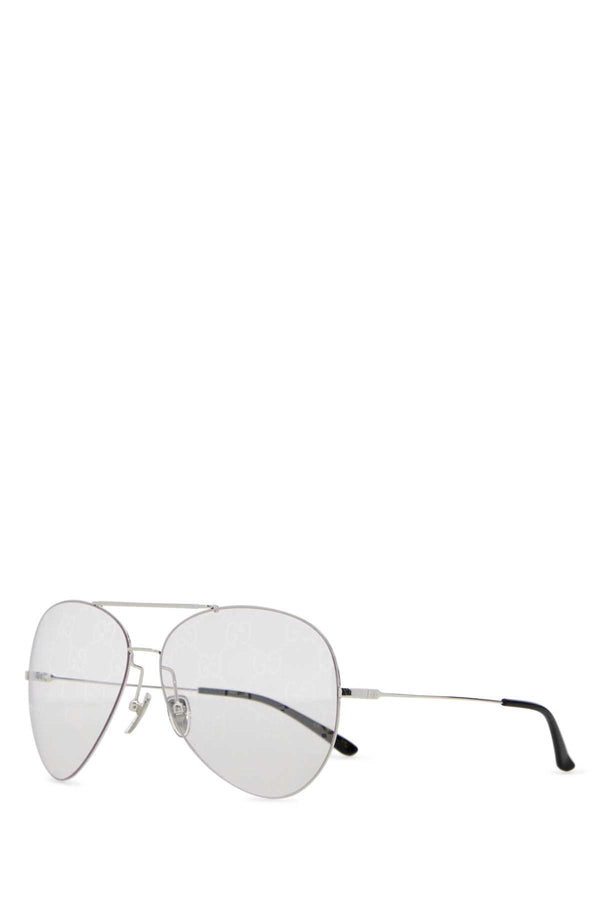 Gucci Sungl Metal frame; glass lenses sunglasses in silver