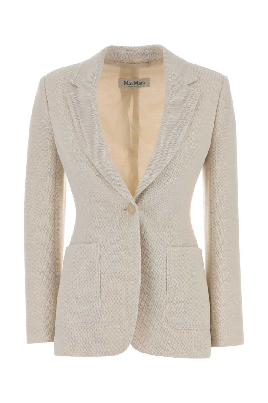 Max Mara 100% Virgin wool blazer in beige