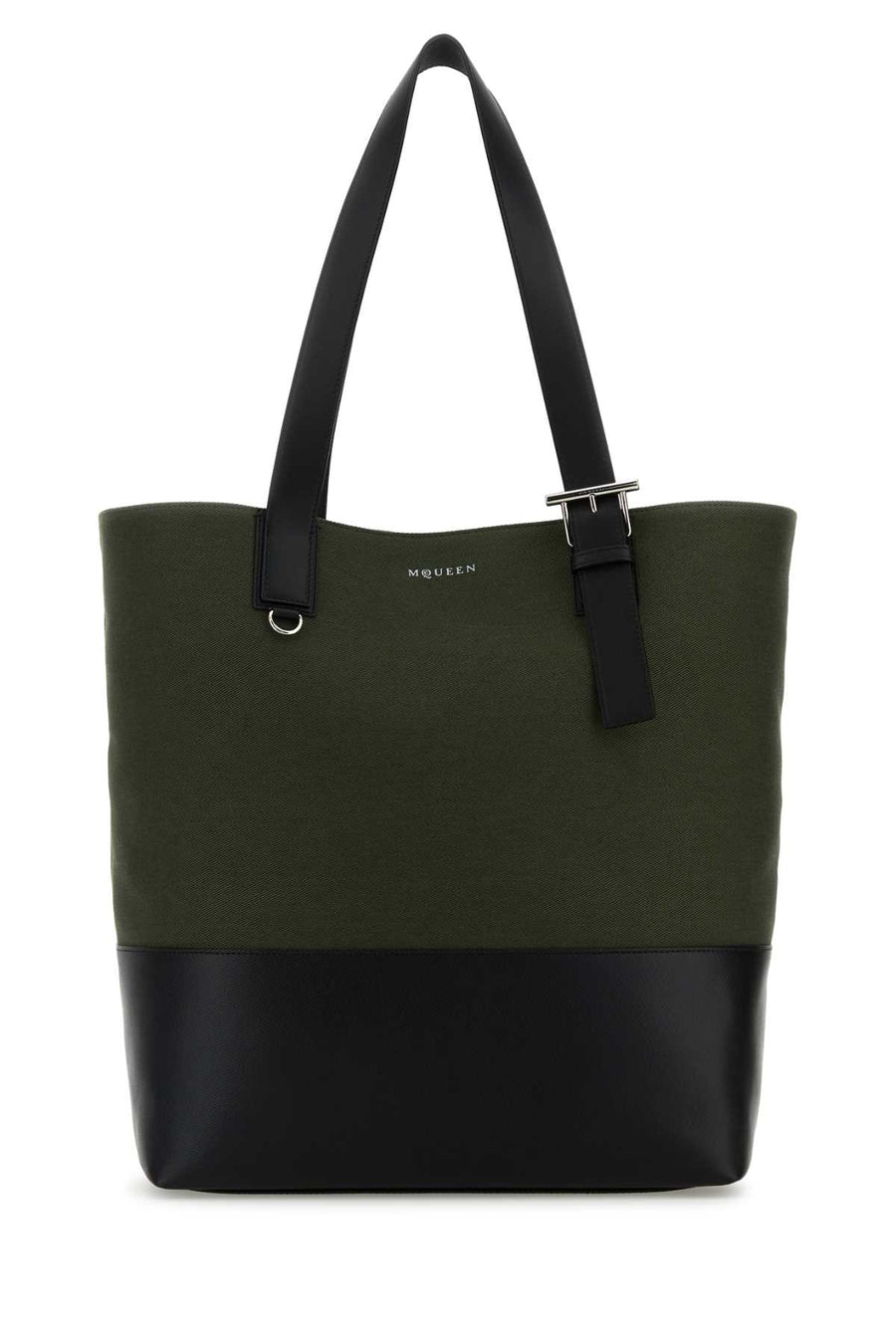 Alexander McQueen Canvas tote bag in green