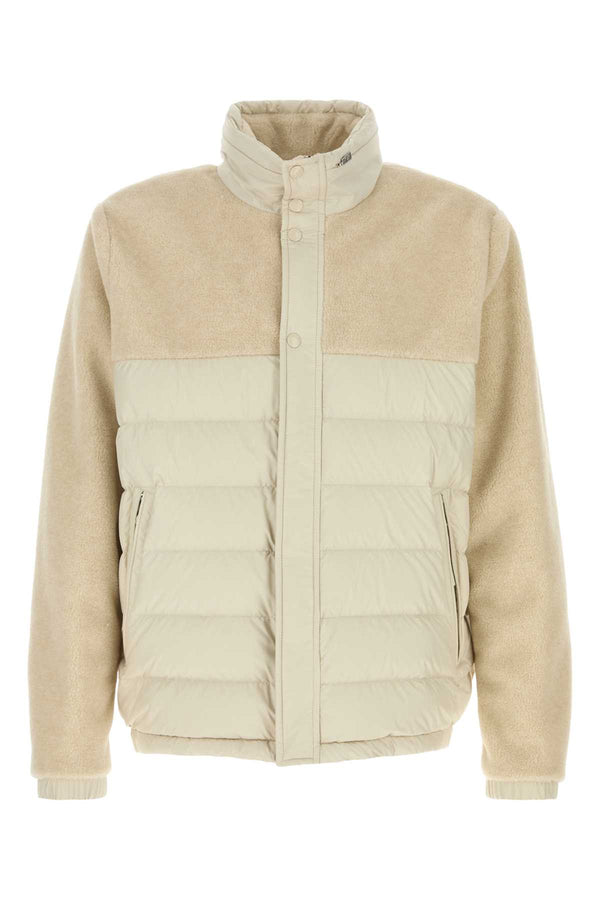 Moncler Jacket Exterior: 100% Polyester; Lining: 100% Polyester; Padding: 90% Down down jacket in beige