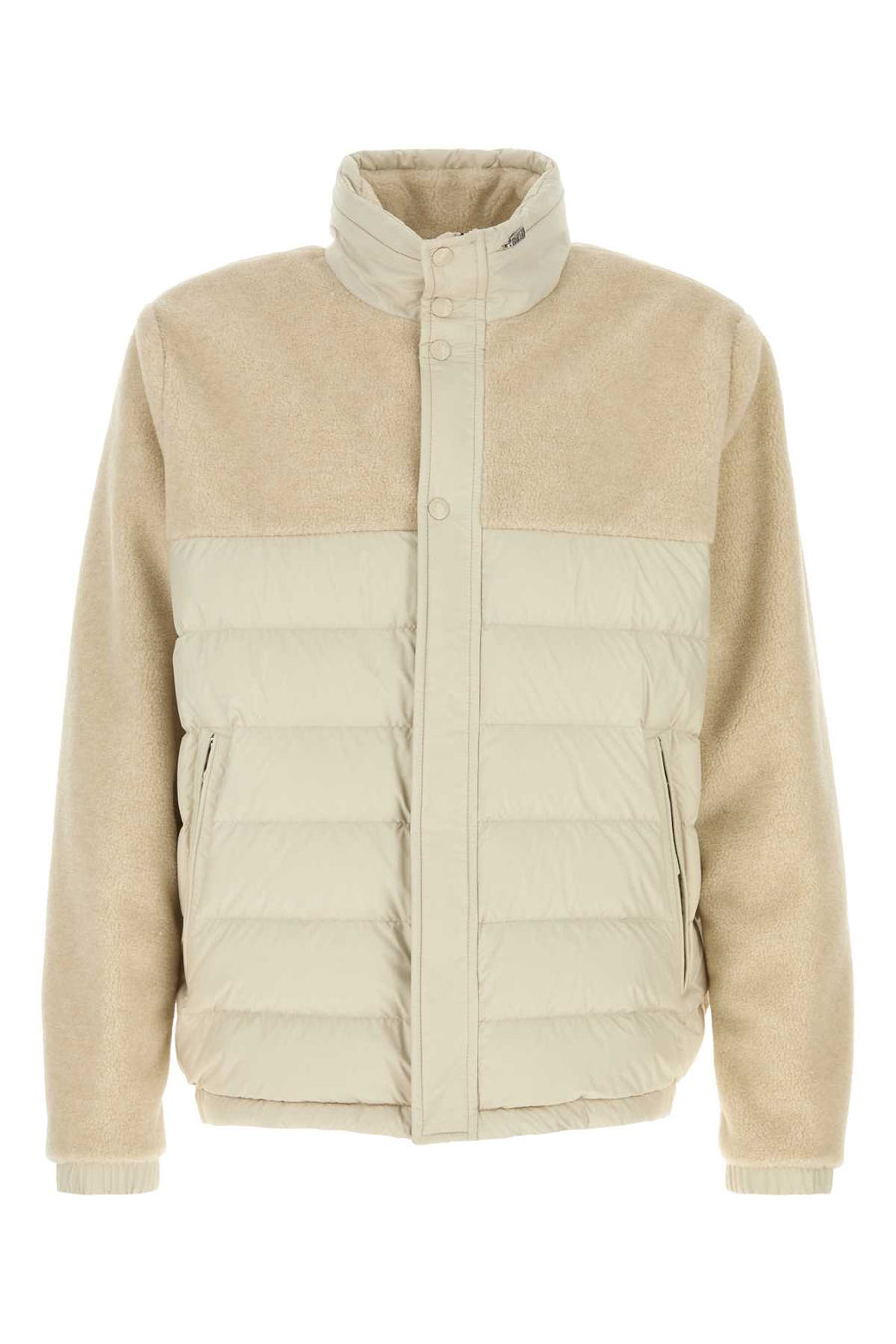 Moncler Jacket Exterior: 100% Polyester; Lining: 100% Polyester; Padding: 90% Down down jacket in beige