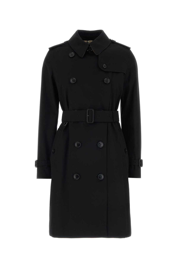 Burberry Exterior: 100% Cotton; Lining: 100% Cotton trench coat in black