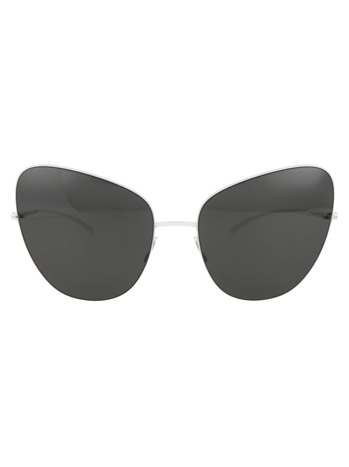 Mmesse018 333 E13 White Dark Grey Solid Metal Sunglasses