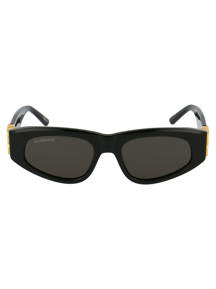 001 Black Gold Grey Acetate Sunglasses