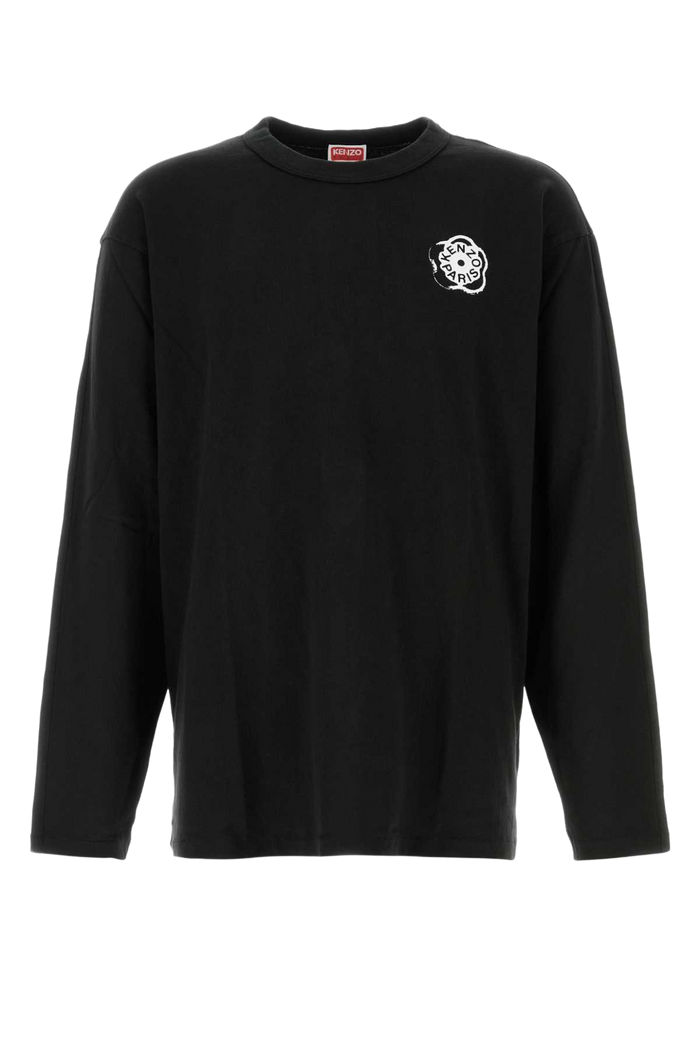 Black Cotton Oversize T-Shirt Exterior