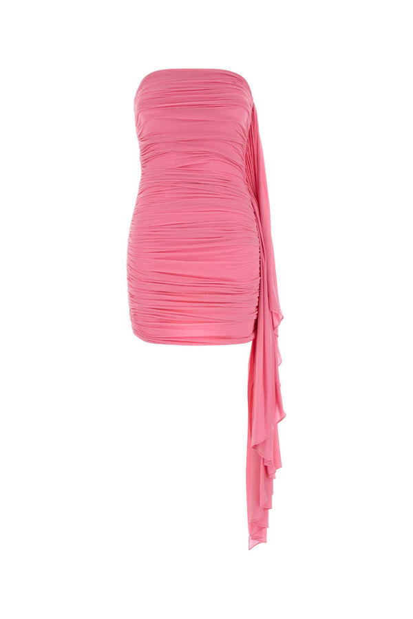 Alexander Wang Ruched 93% Cupro dress in pink
