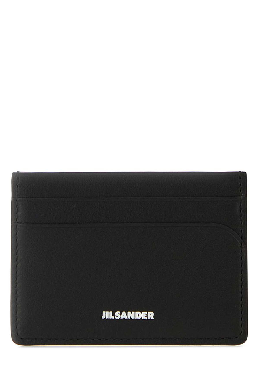 Jil Sander Credit 100% Calf card case in black