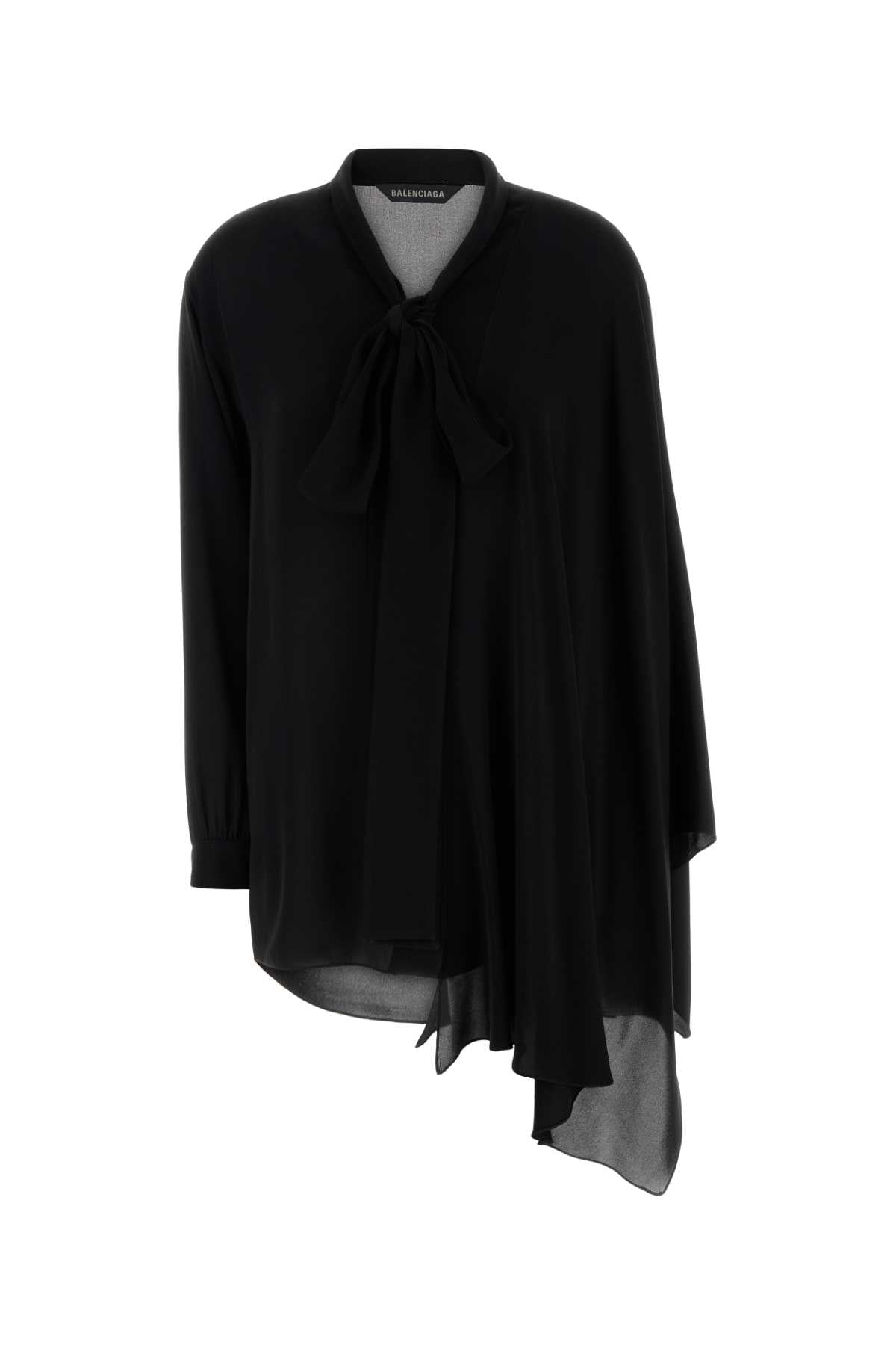 Black Georgette Blouse Exterior: Silk Maglie