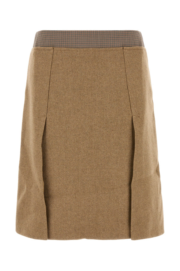 Sportmax 48% Virgin Wool skirt in beige