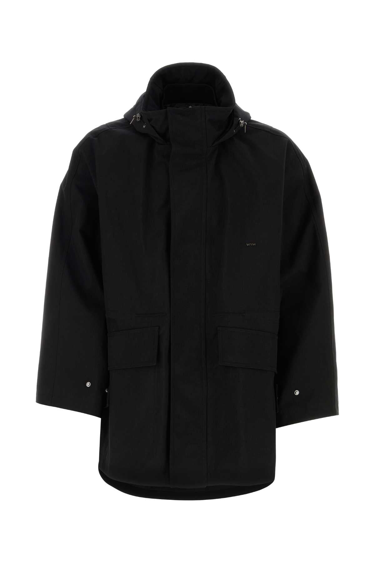 Black Nylon Windbreaker Giubbini