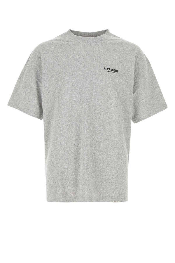 Represent Owners Exterior: 100% Cotton t-shirt in gray
