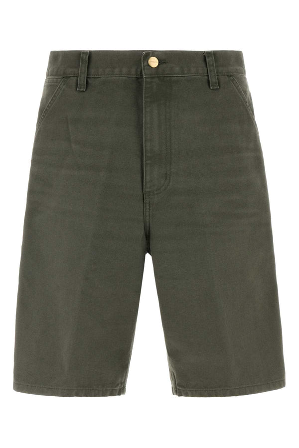 Carhartt Wip Knee 100% Cotton shorts in green