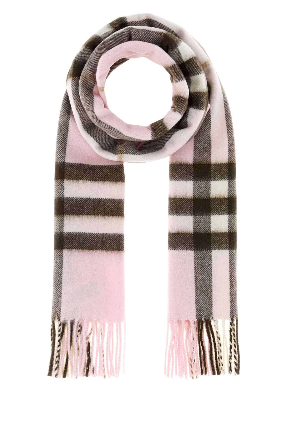 Embroidered Cashmere Scarf Bowpink Sciarpe E Foulard
