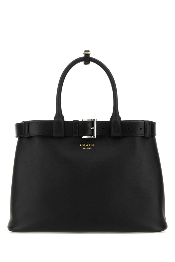 Prada 100% Vitello top handle bag in black
