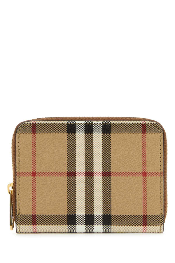 Burberry 71% Polyurethane wallet in beige