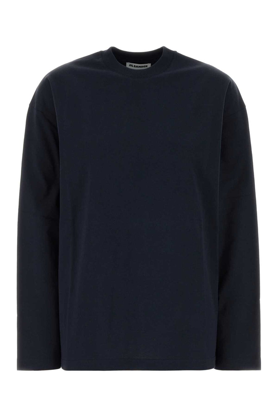 Jil Sander Exterior: 100% Cotton t-shirt in navy