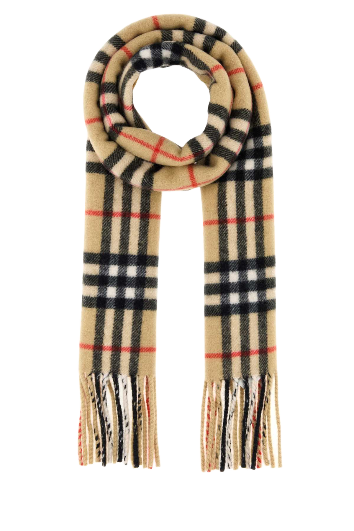 Embroidered Cashmere Scarf Sand Sciarpe E Foulard