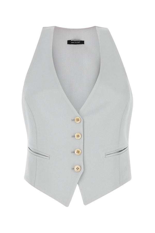 Tom Ford Fabric: 90% Wool - 10% Silk / Secondary Fabric: 100% Silk / Lining: 59% Cupro - 41% Silk / Button: 100% Buffalo blazer in gray