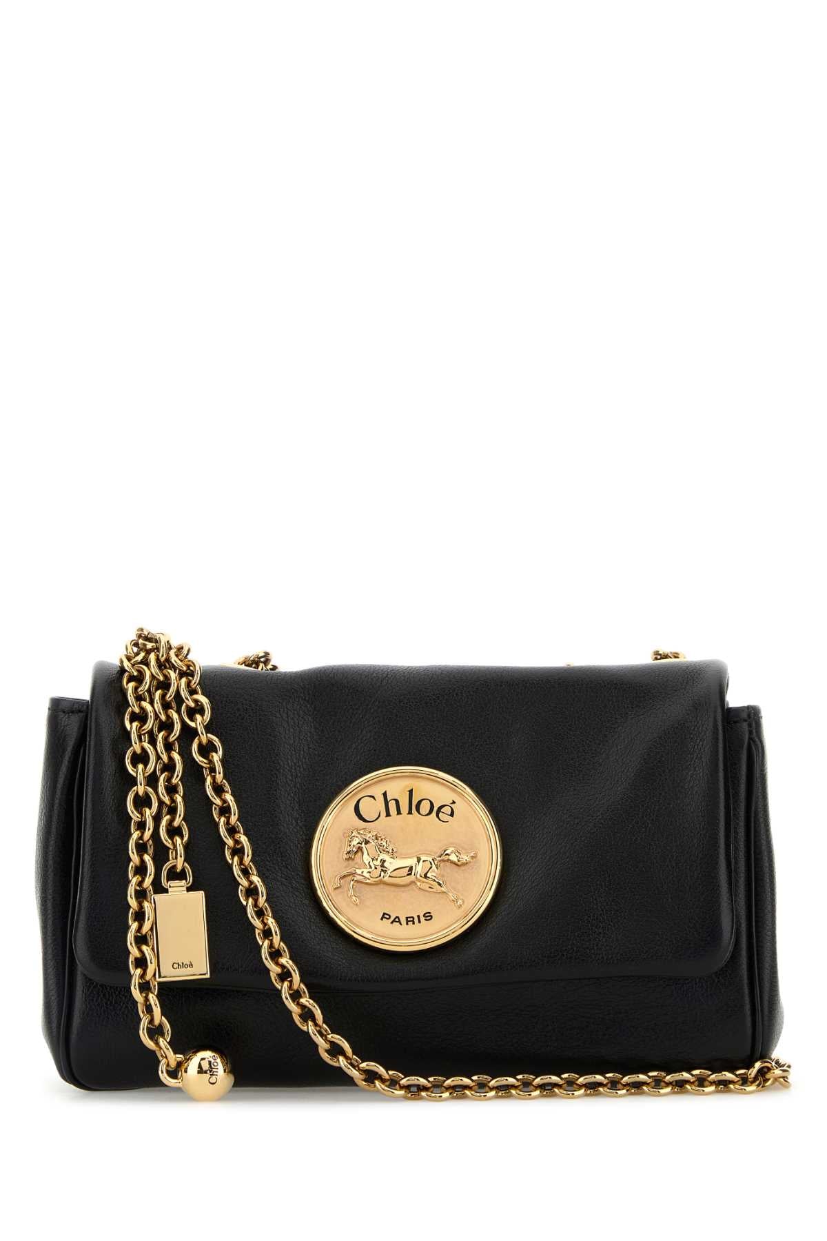 Black Leather Heritage Shoulder Bag Borse A Tracolla