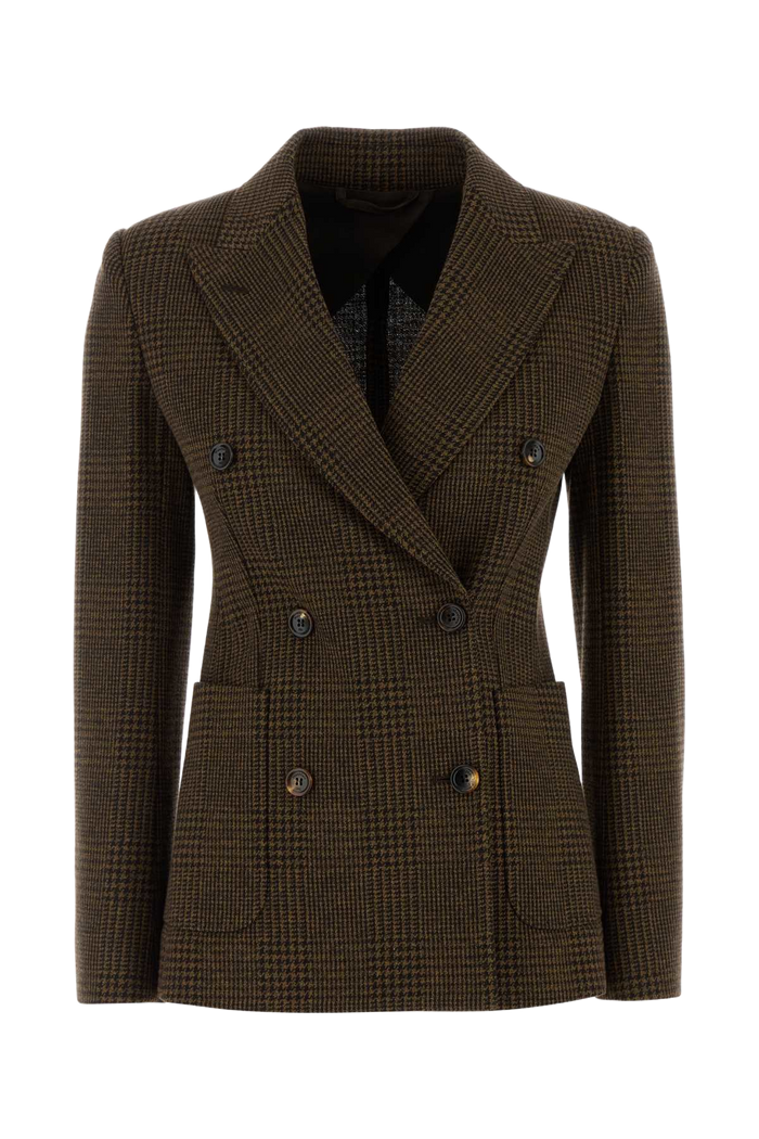 Embroidered Cotton Blend Zulma Blazer Testa Moro Giacche E Gilet