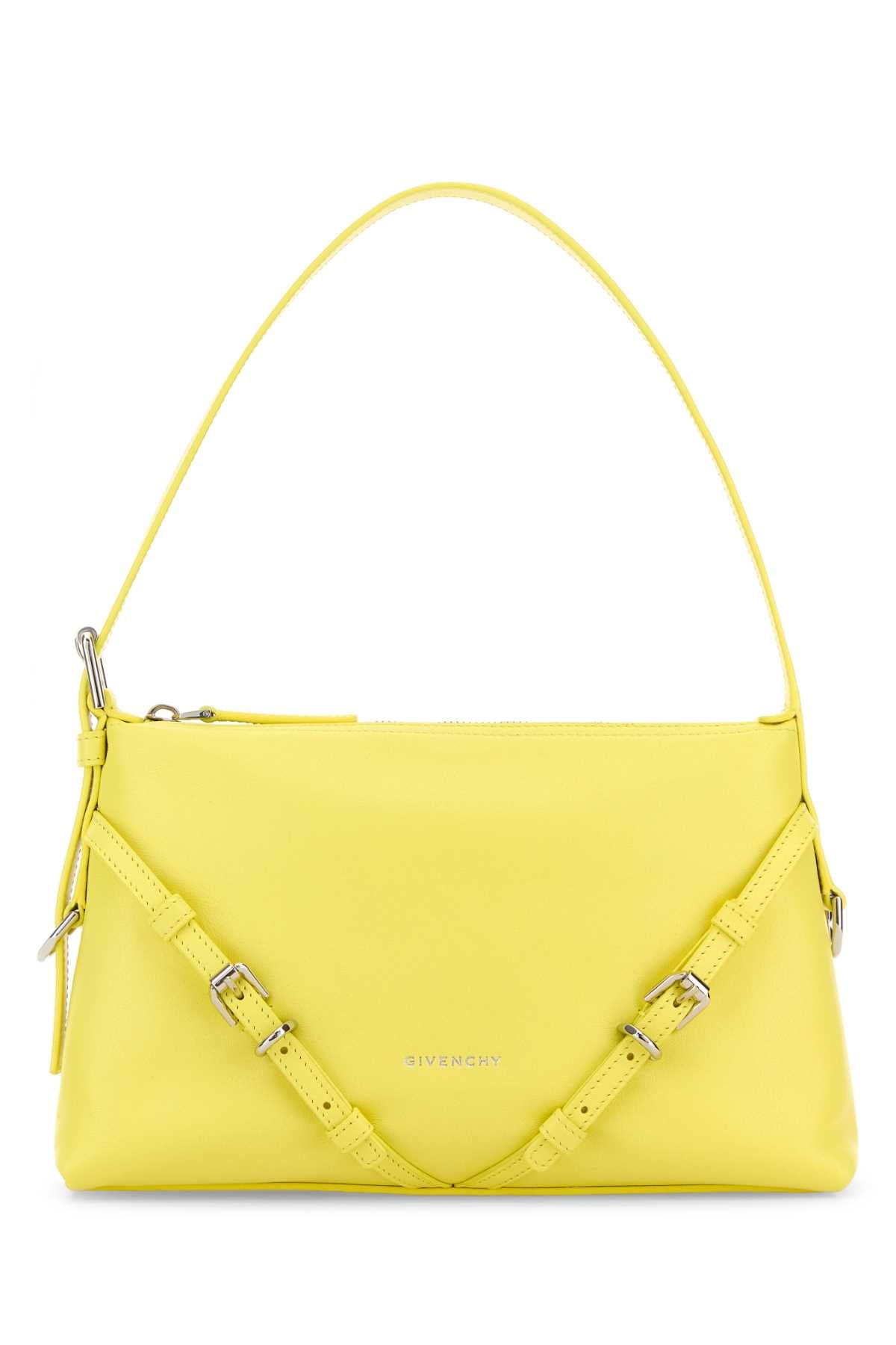 Yellow Leather Mini Voyou Shoulder Bag Acidyellow Borse A Mano