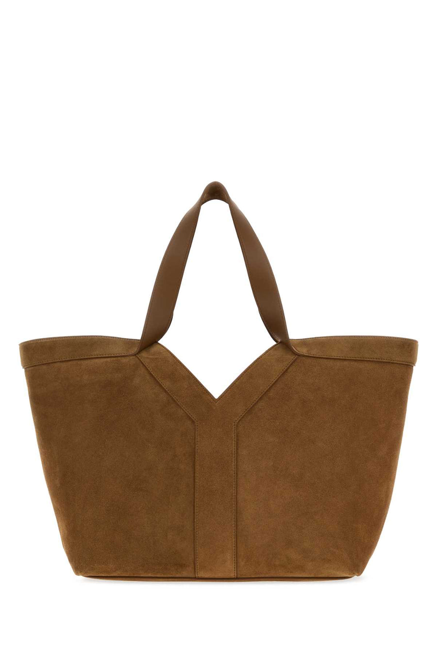 Saint Laurent Tote Exterior: 100% Suede tote bag in brown