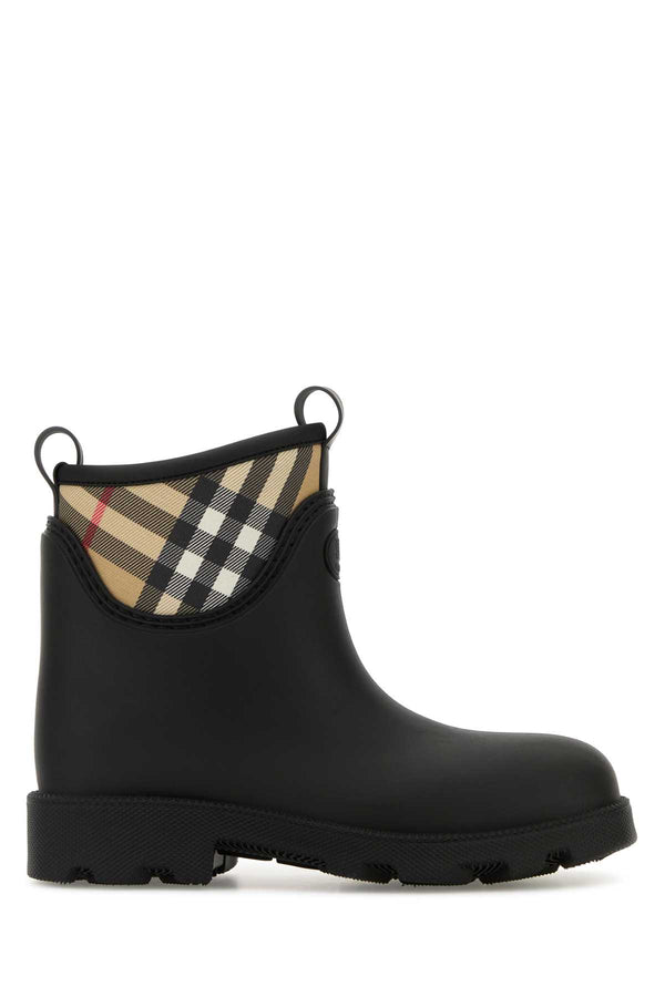 Burberry Marsh Exterior: 100% Rubber ankle boot in black