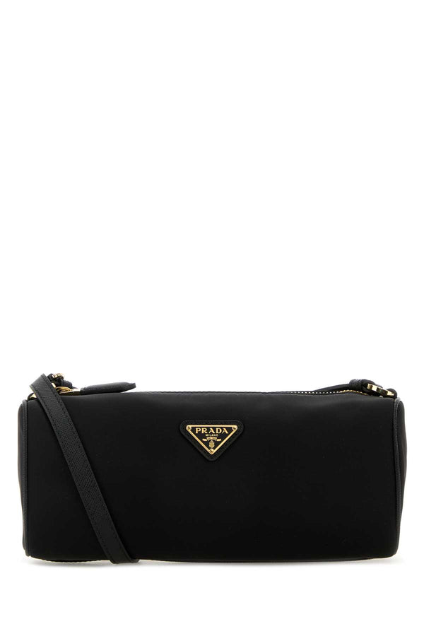 Prada 100% recycled nylon clutch in black