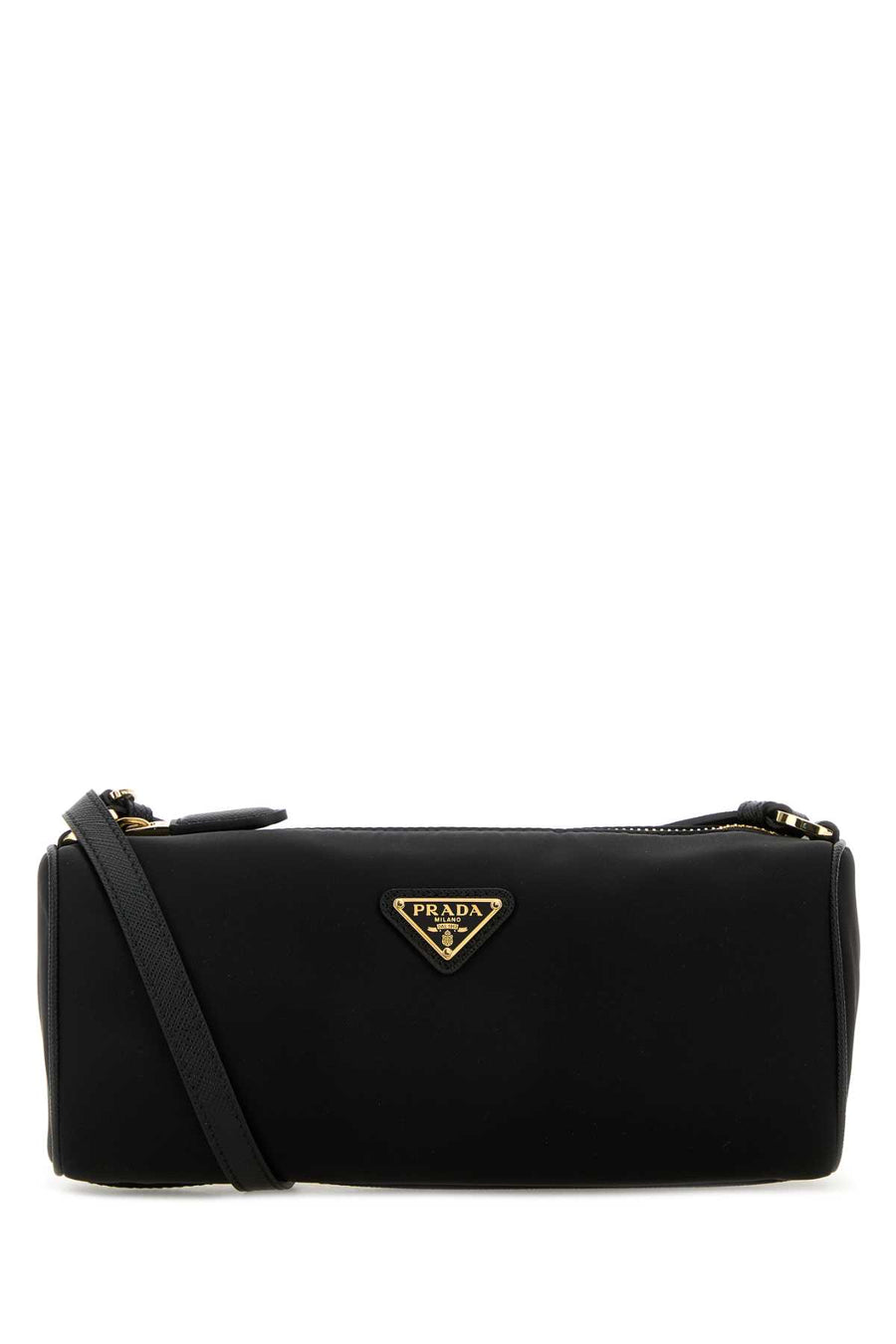 Prada 100% recycled nylon clutch in black