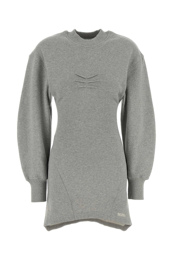 The Attico Dress 100% Cotton dress in gray
