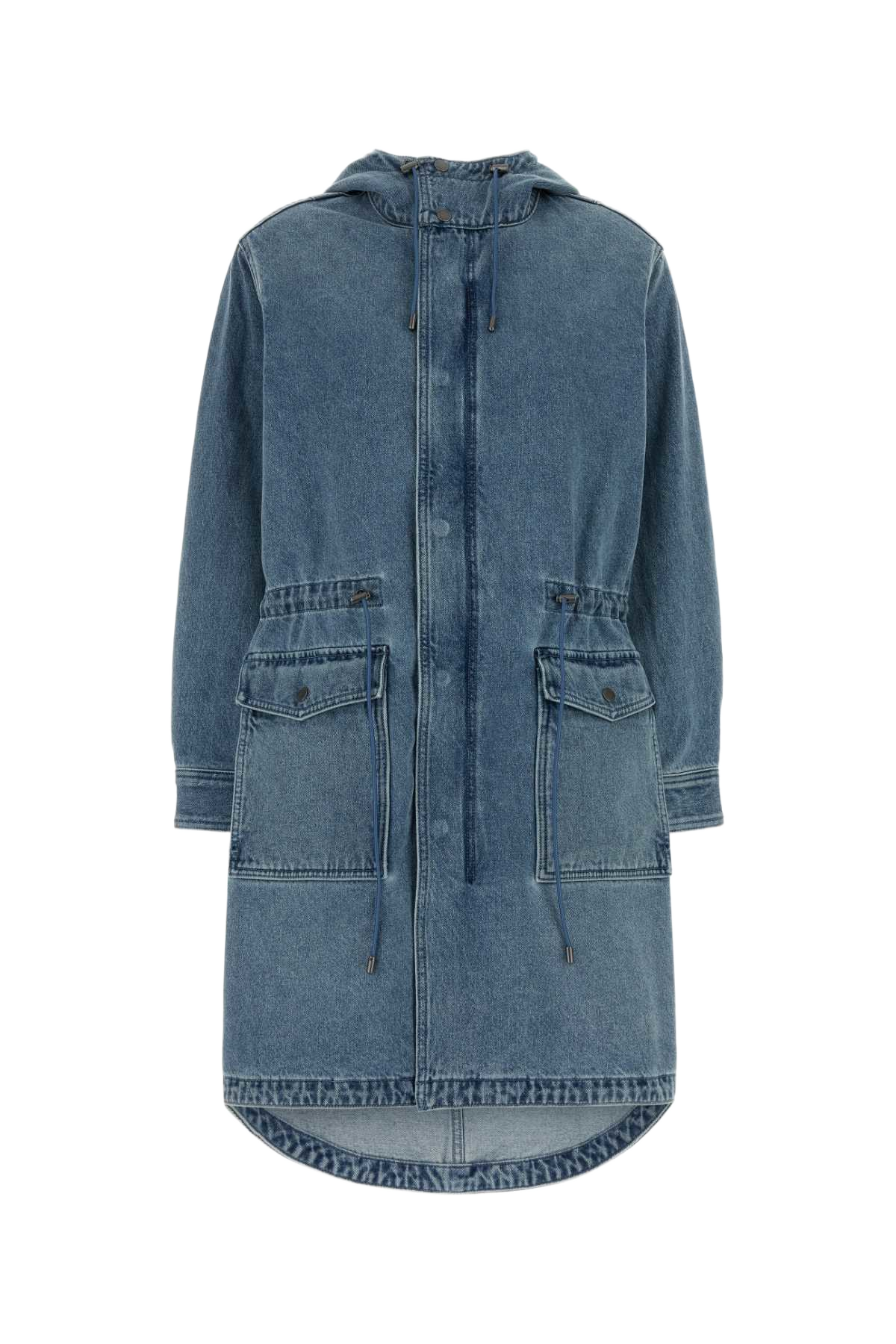 Denim Parka Horizonwash Cotton Giubbini