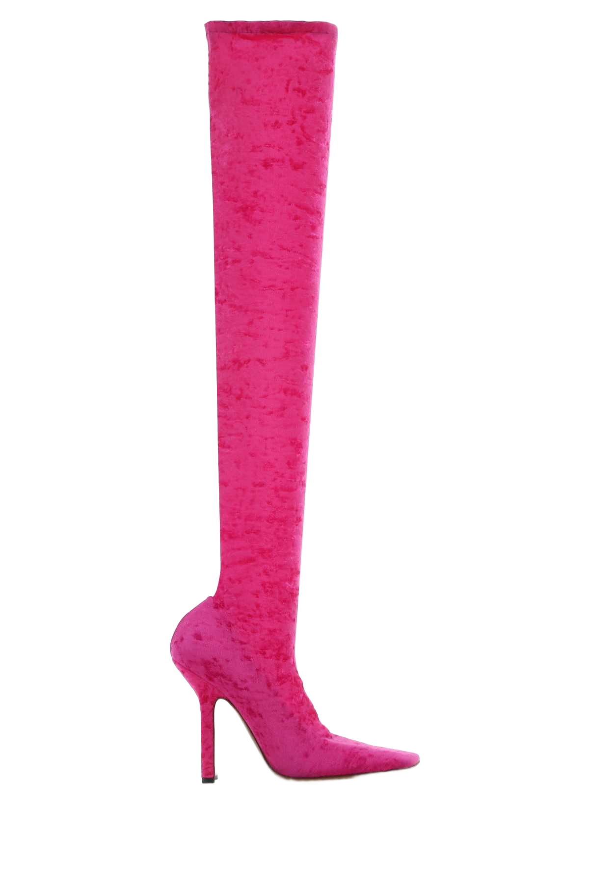 Fuchsia Chenille Boots Pink Stivali