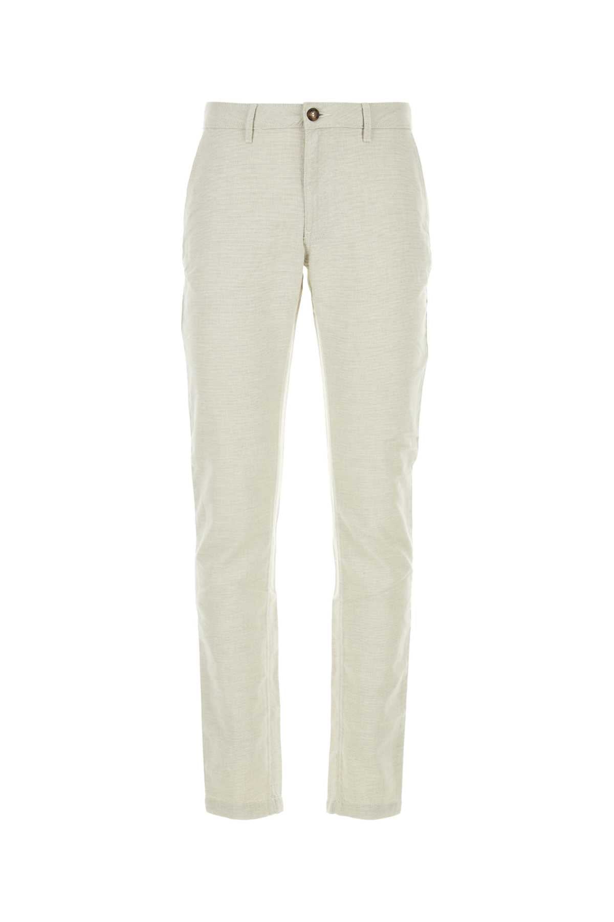 Sand Cotton Blend Pant Plage Exterior: Linen Pantaloni