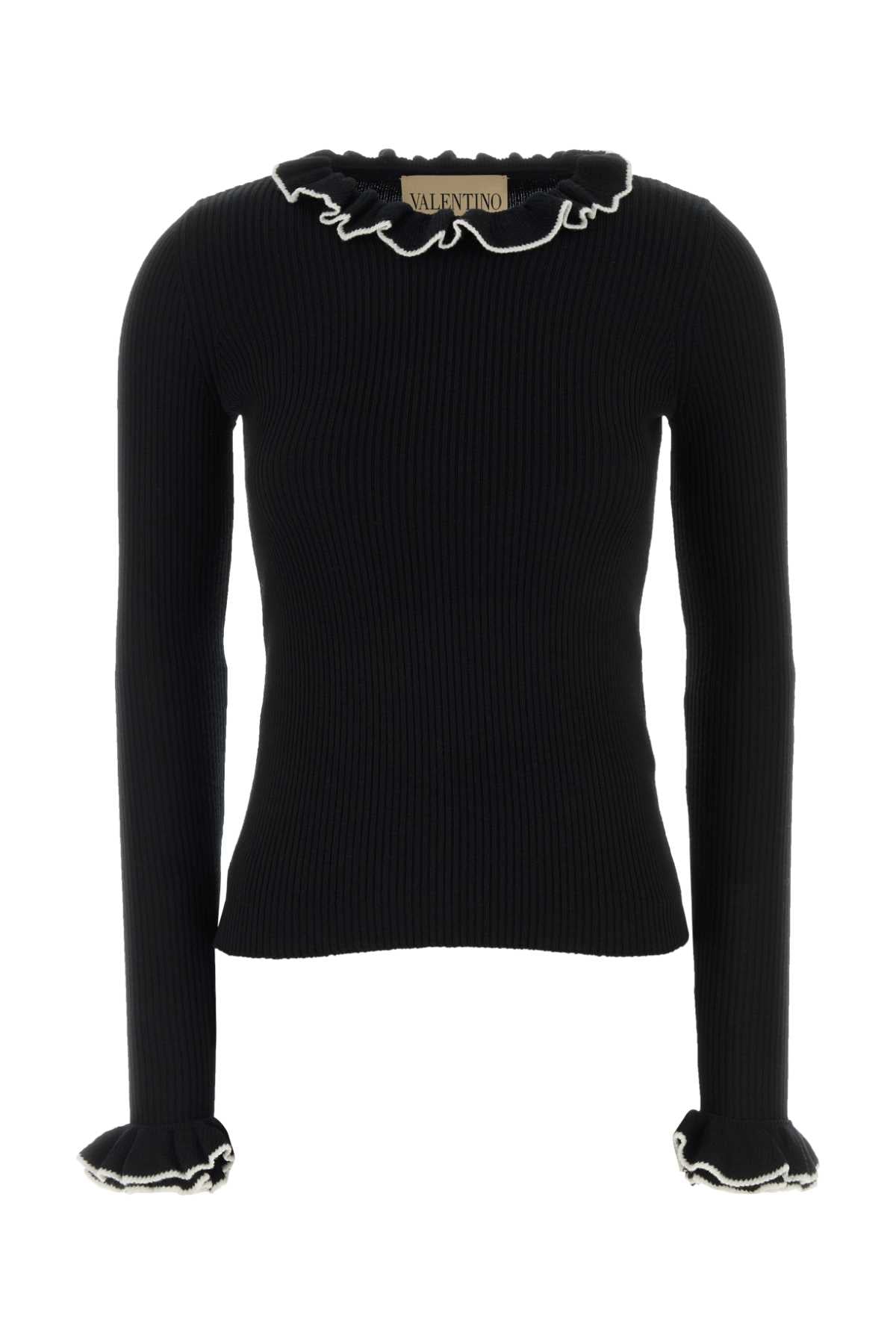 Black Wool Sweater 0na Exterior: Virgin Maglieria