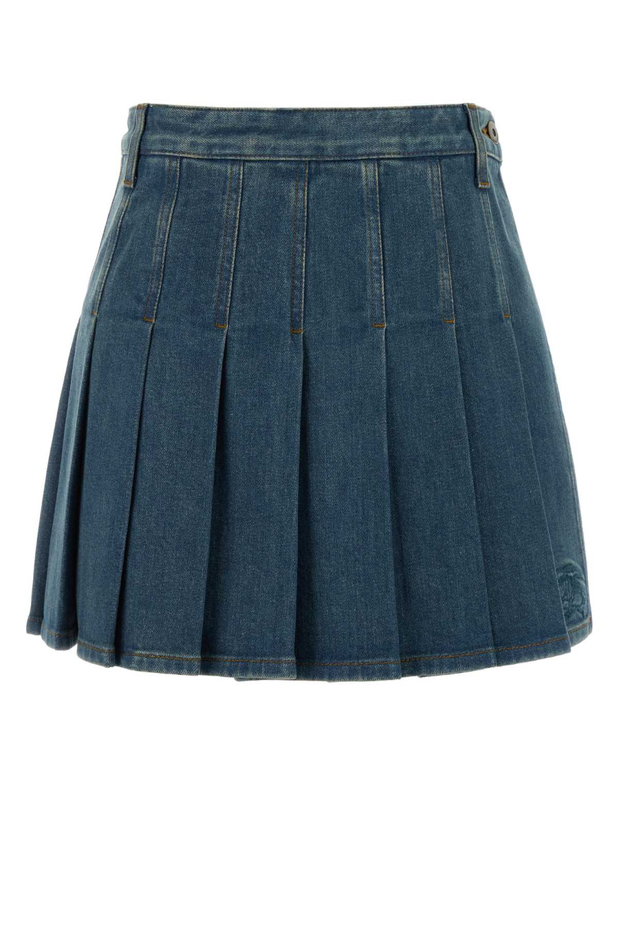 Burberry 98% Cotton skirt in blue