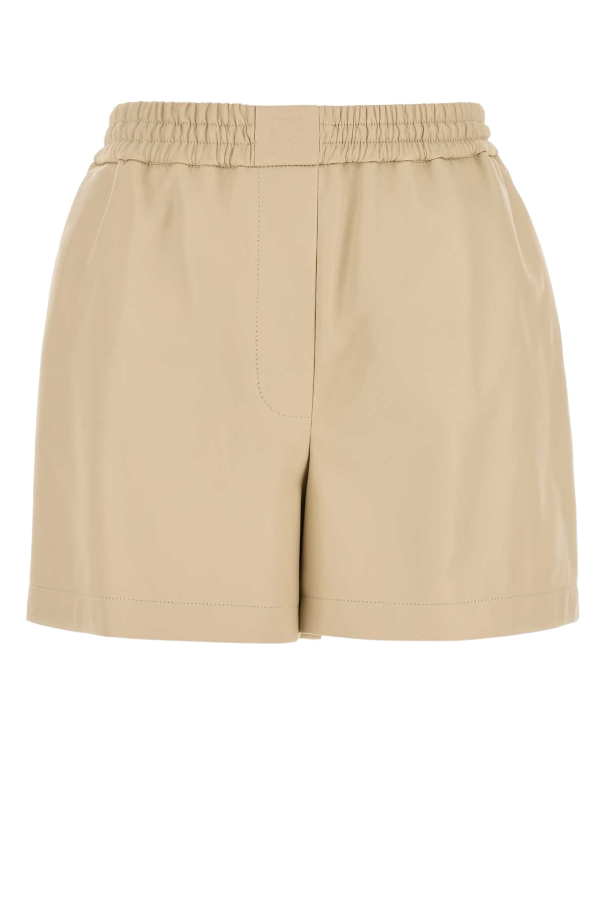 Sand Leather Shorts Vanilla