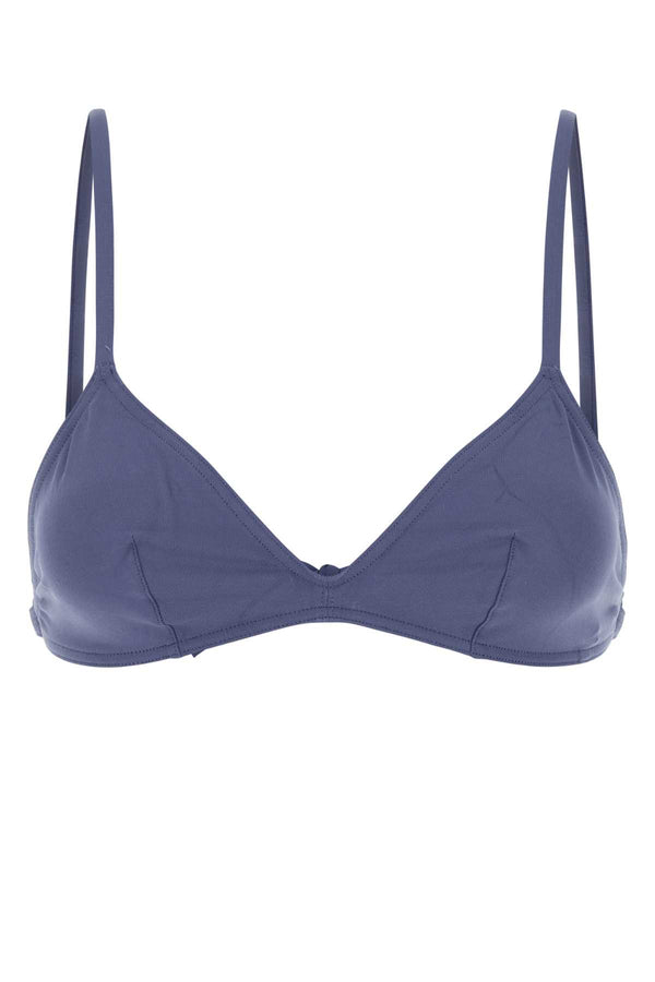 Eres Stretch Nylon bikini top in blue