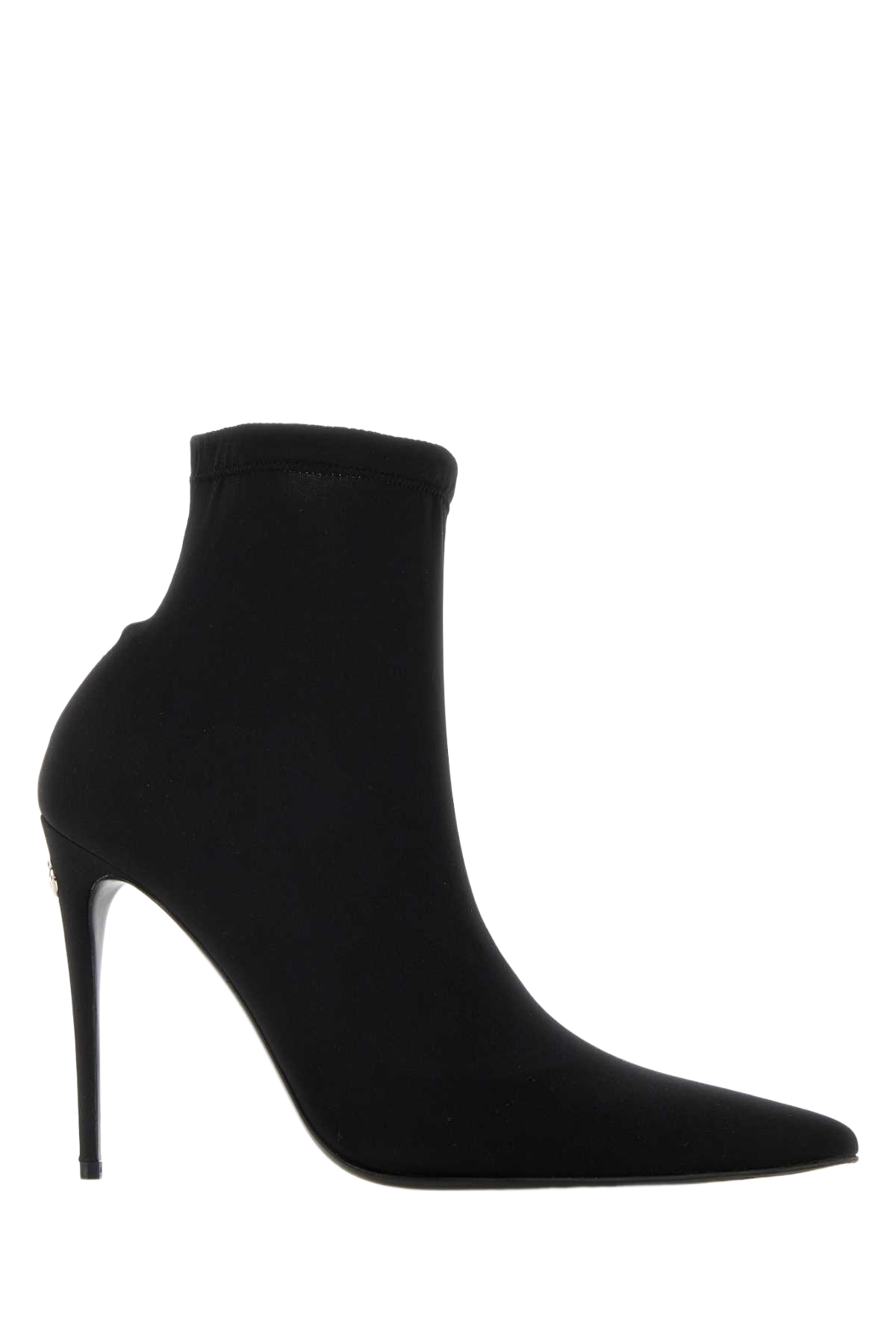 Black Fabric Ankle Boots Nero Stivali