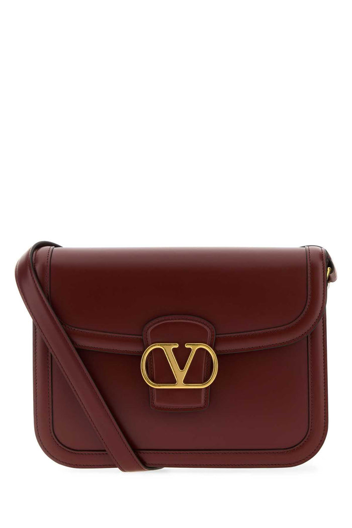 Burgundy Leather 9to5 Shoulder Bag Brickruby Borse A Tracolla