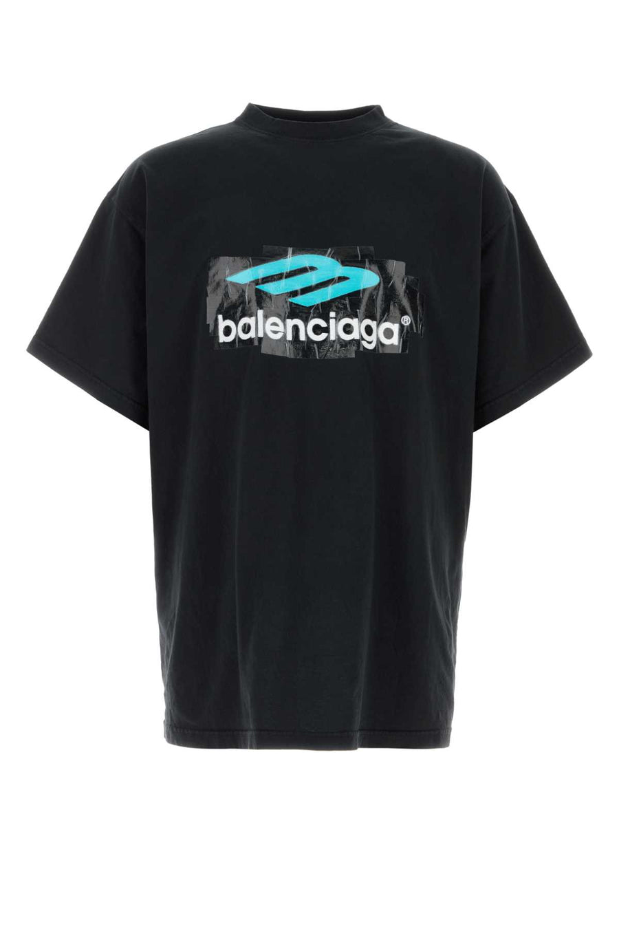 Balenciaga Cotton 100% (body); Cotton 99% t-shirt in black