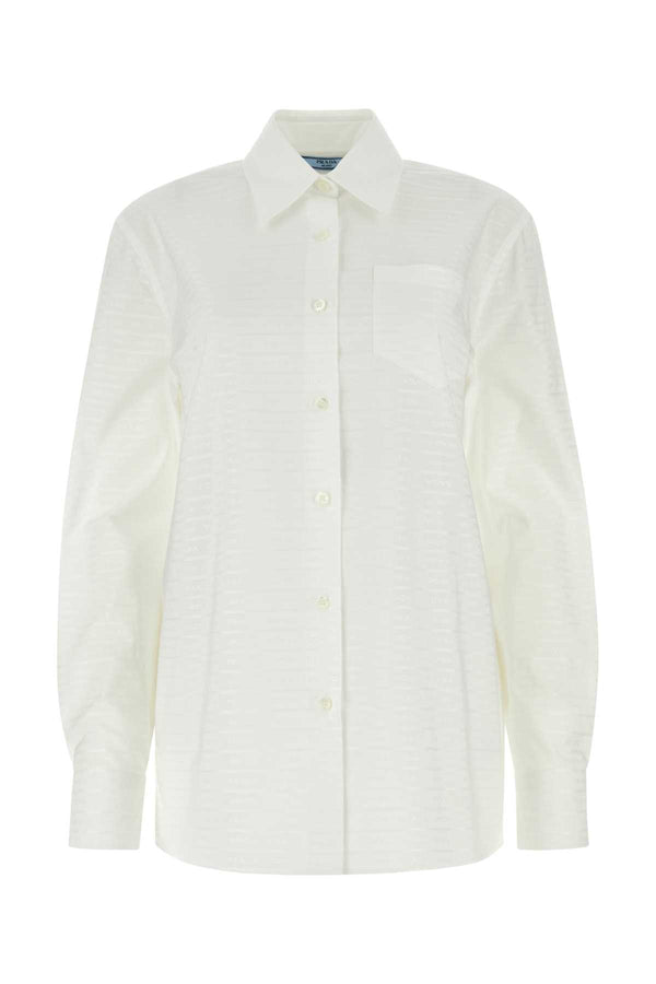 Prada 100% Cotton shirt in white