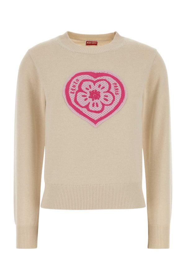 Kenzo Boke 70% Cotton sweater in beige