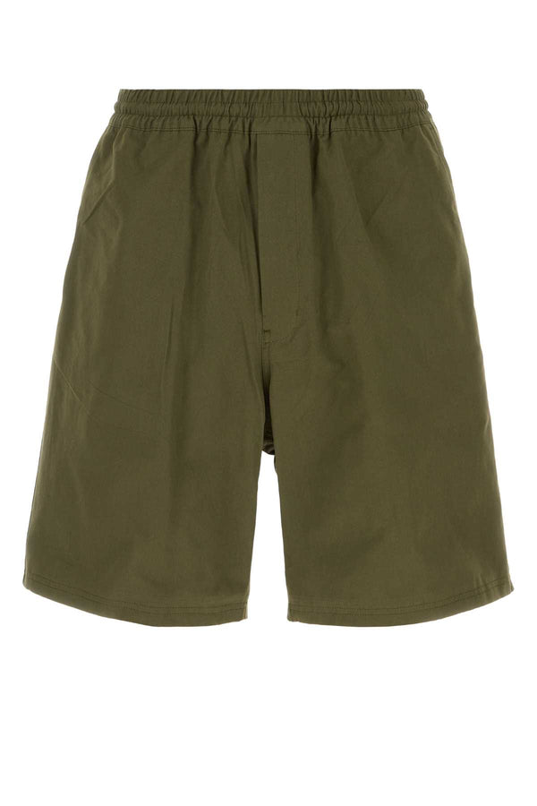 Prada 100% Cotton bermuda shorts in green