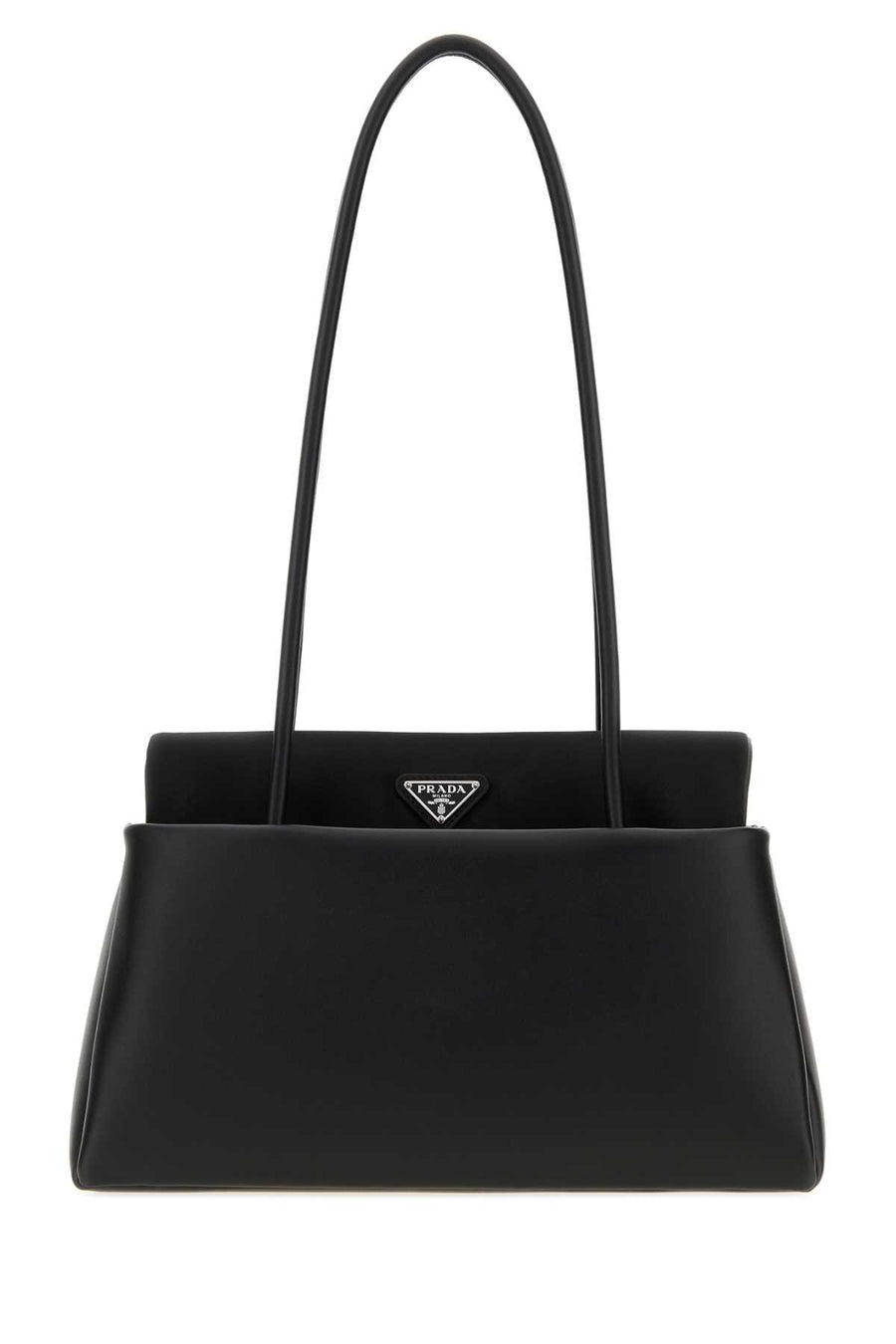 Prada Exterior: 100% Calf shoulder bag in black
