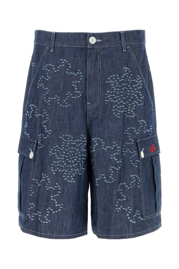 Marni 100% Cotton bermuda shorts in blue